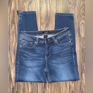 🦋B2G1🦋EARL JEANS Dark Blue Skinny Ankle Zip Up Jeans | 10 |